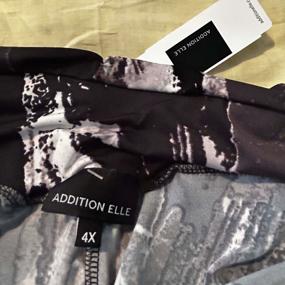 NEW PHOTOS! GAUCHOS, WIDE LEG, BLACK PRINT COMBO, SIZE 4X, MADE IN CANADA!!, - Picture 9 of 15